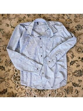 Ezekiel light blue Swiss dot Dutton down dress shirt 100% cotton work office